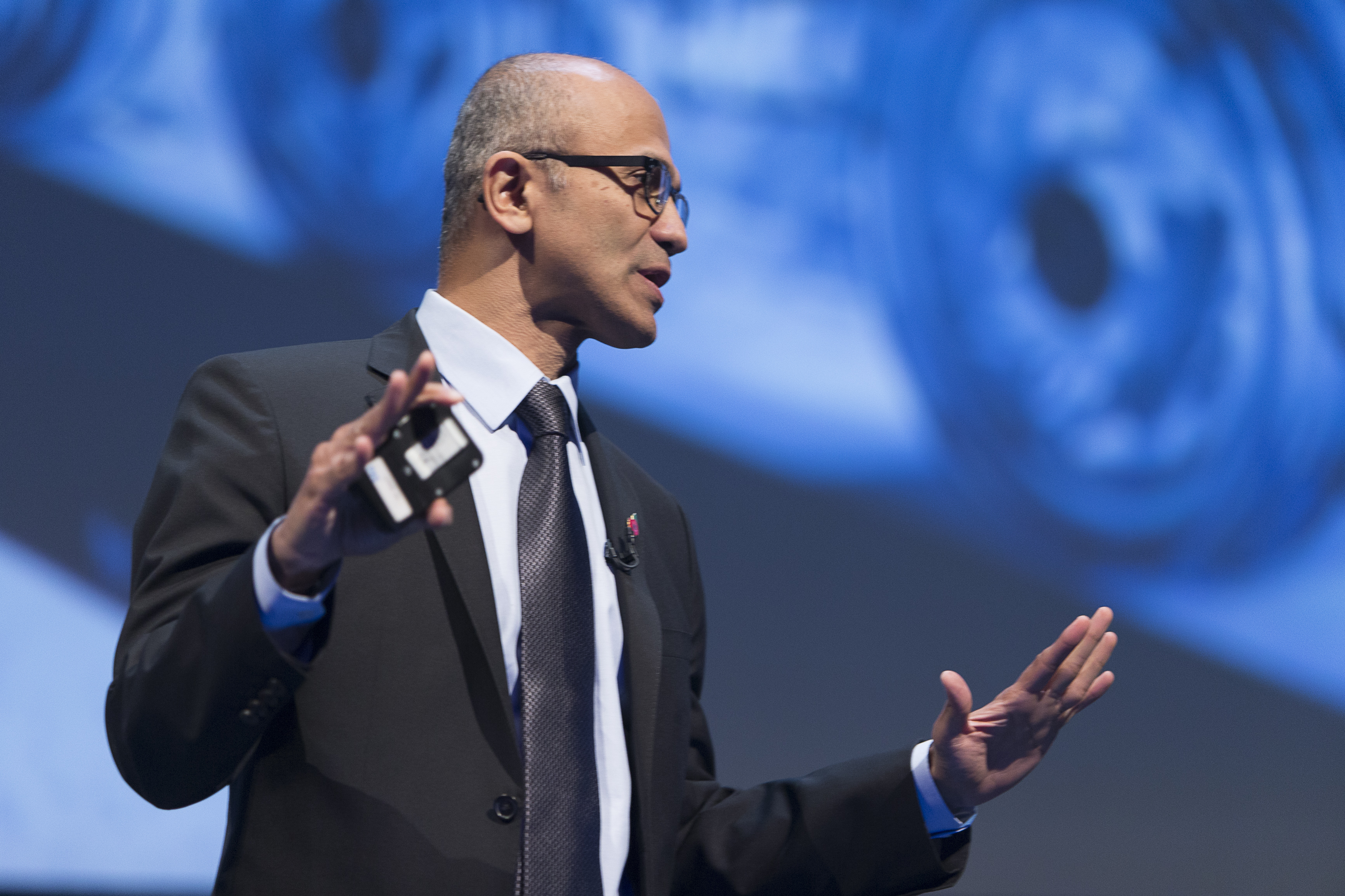 Microsoft chief executive Satya Nadella announced plans to offer commercial cloud services from the UK