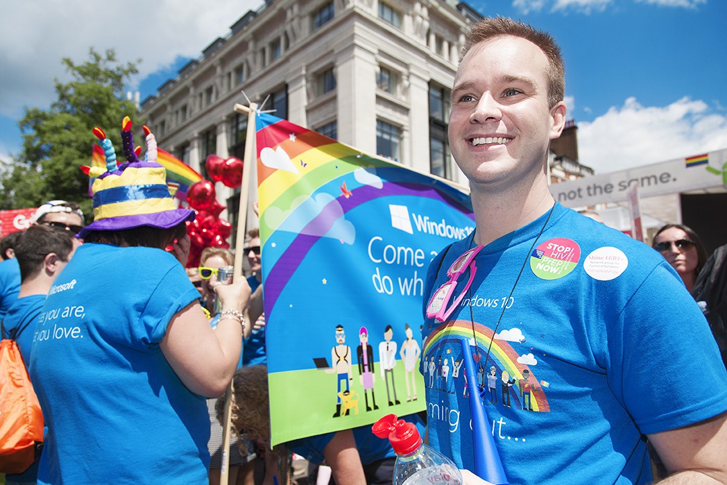 Pride, microsoft, London, parade