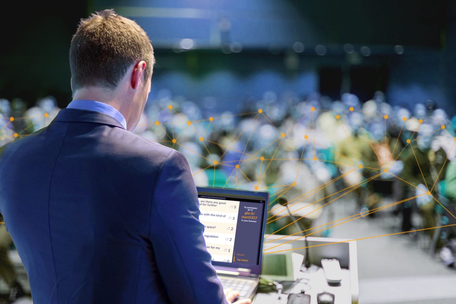 Speaker at Business Conference and Presentation. Audience at the conference hall.