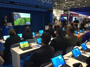 BETT attendees learn about the benefits of Minecraft