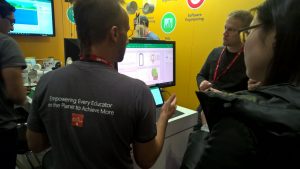 A demo of a Surface device at BETT