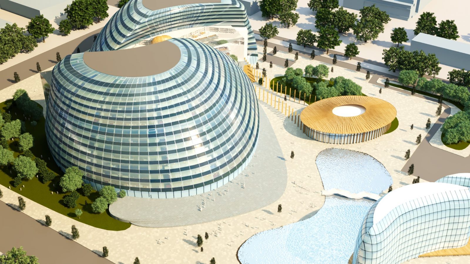 Artist's impression of what MK:U university will look like