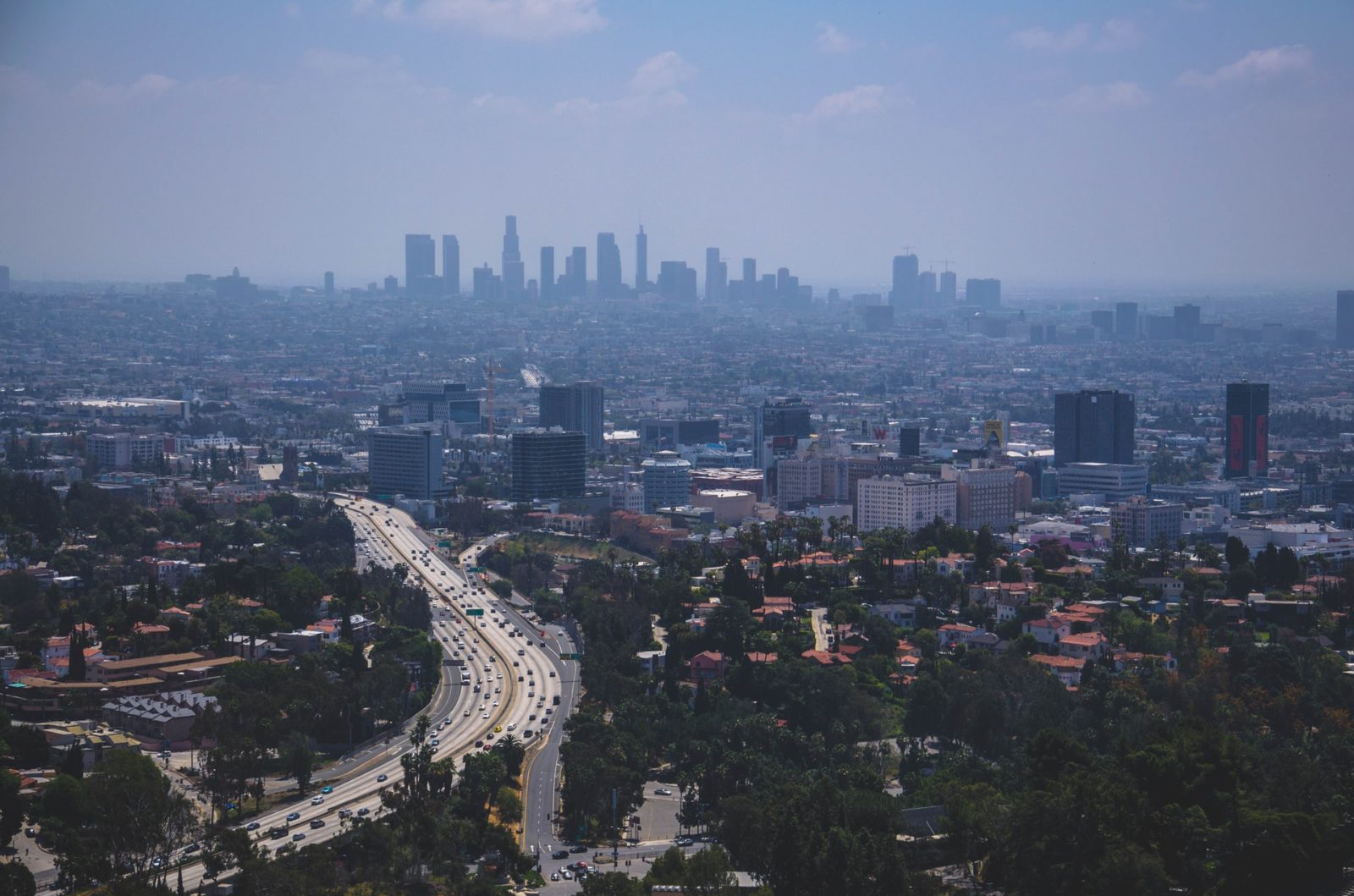 Los Engeles city skyline