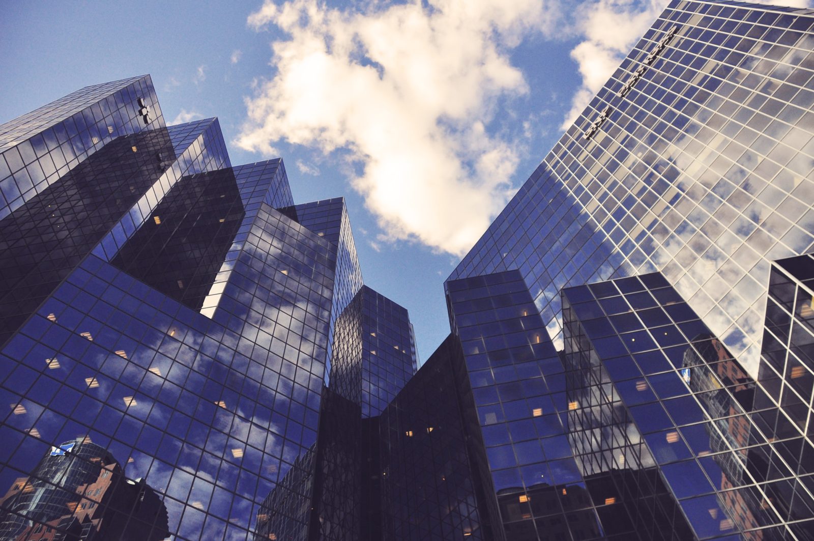 Image of buildings and blue sky
