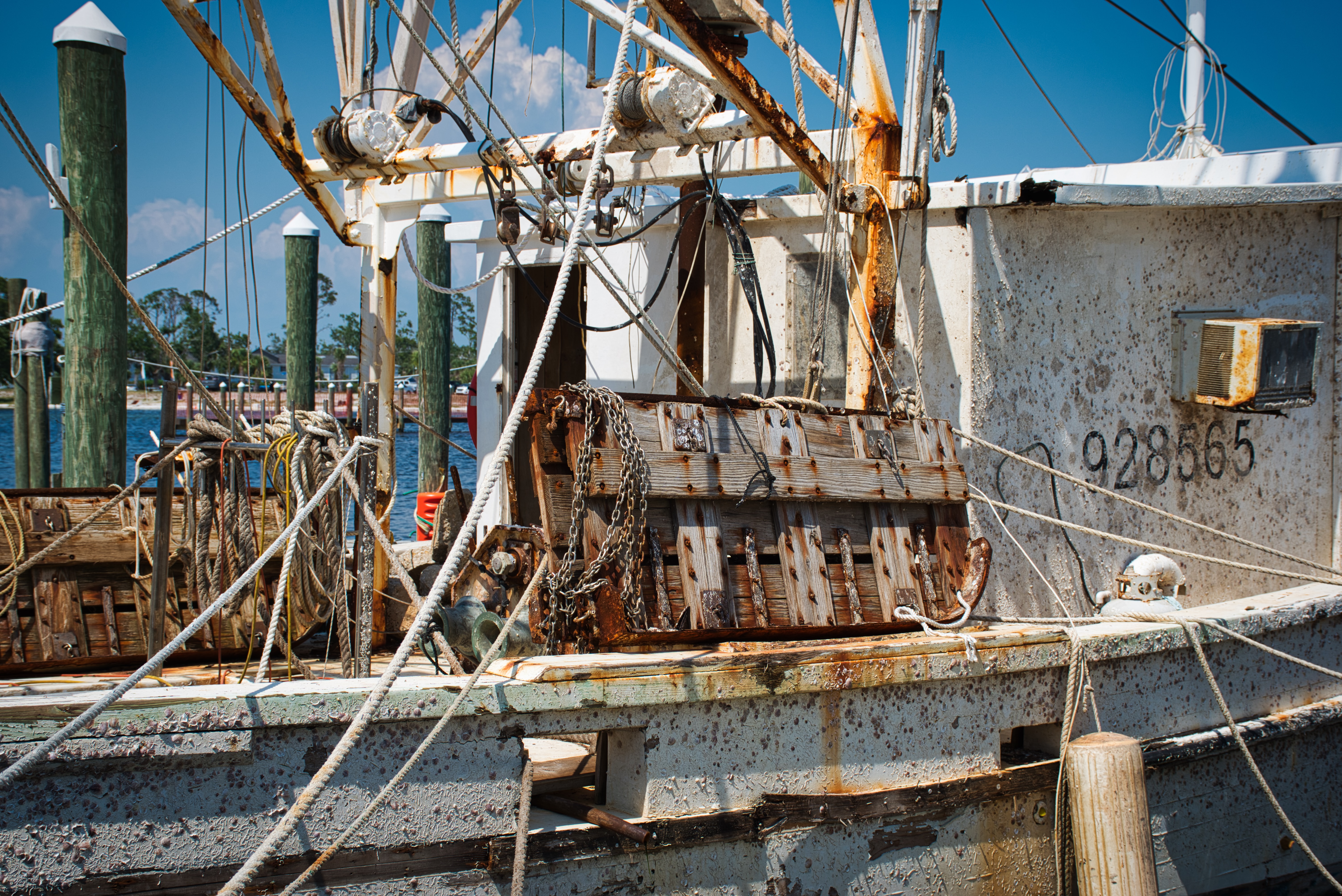 Close-up of a fishing boat