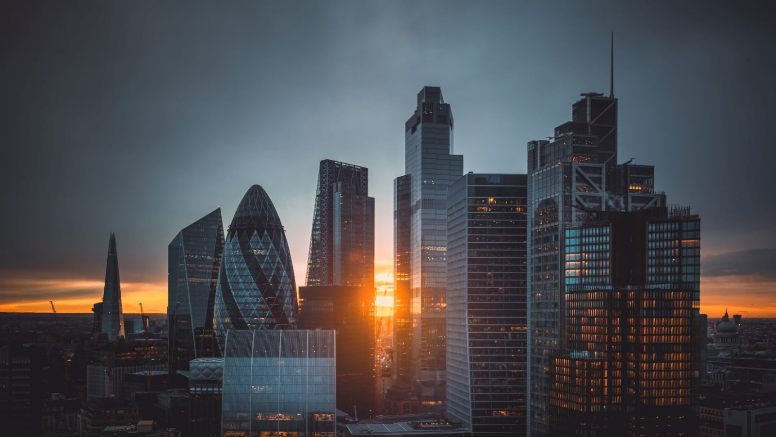 London Skyline at sunset