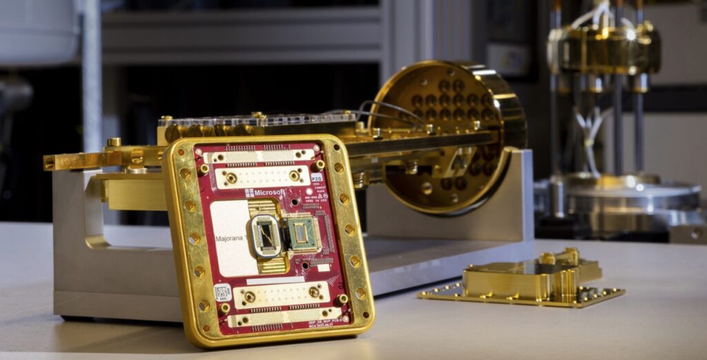 Image of Microsoft's Majorana 1 chip designed for quantum computing