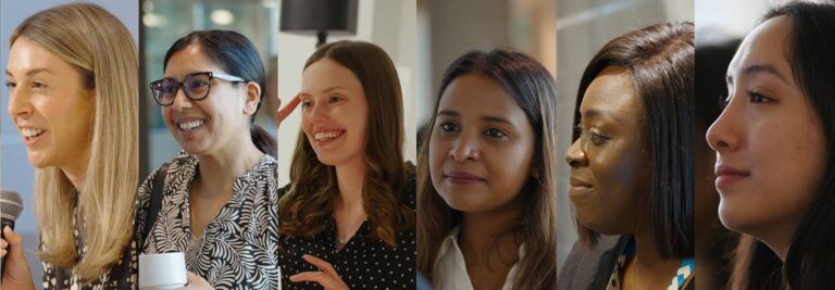 TechHer attendees arranged in a banner image