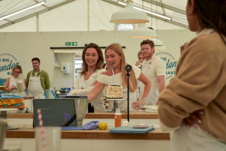 Participants taking part in the Microsoft Big Baking Challenge