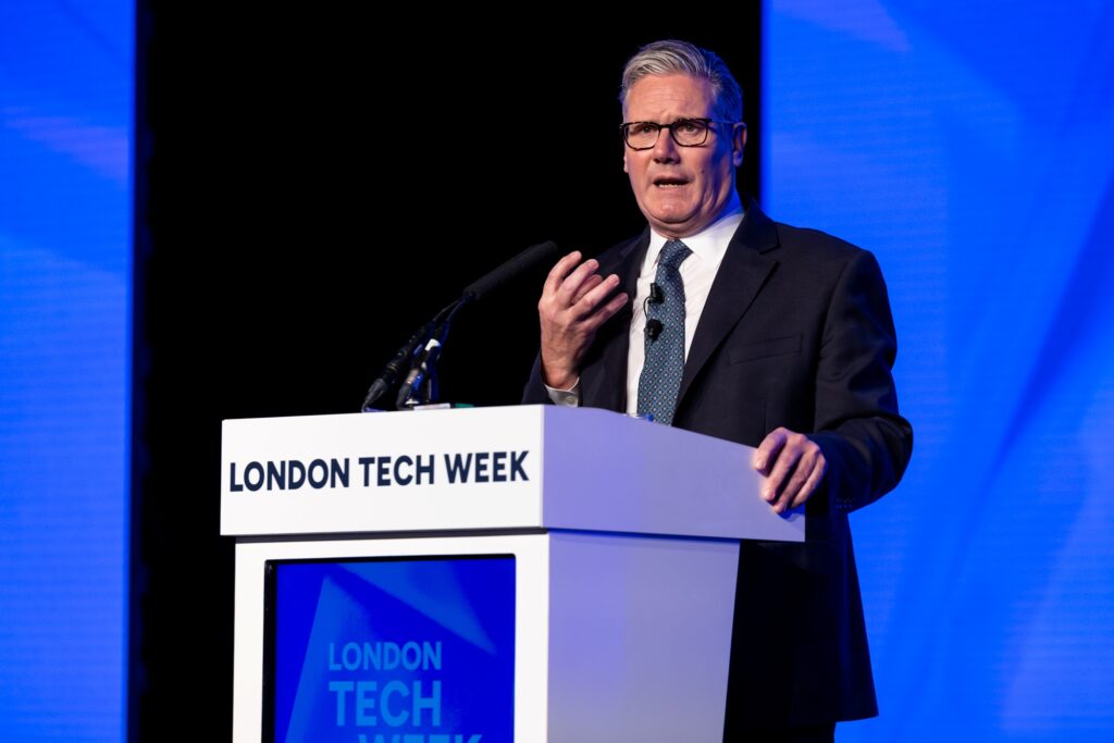 Prime Minister Sir Keir Starmer launched a number of initiatives at London Tech Week on Monday 9 June 2025