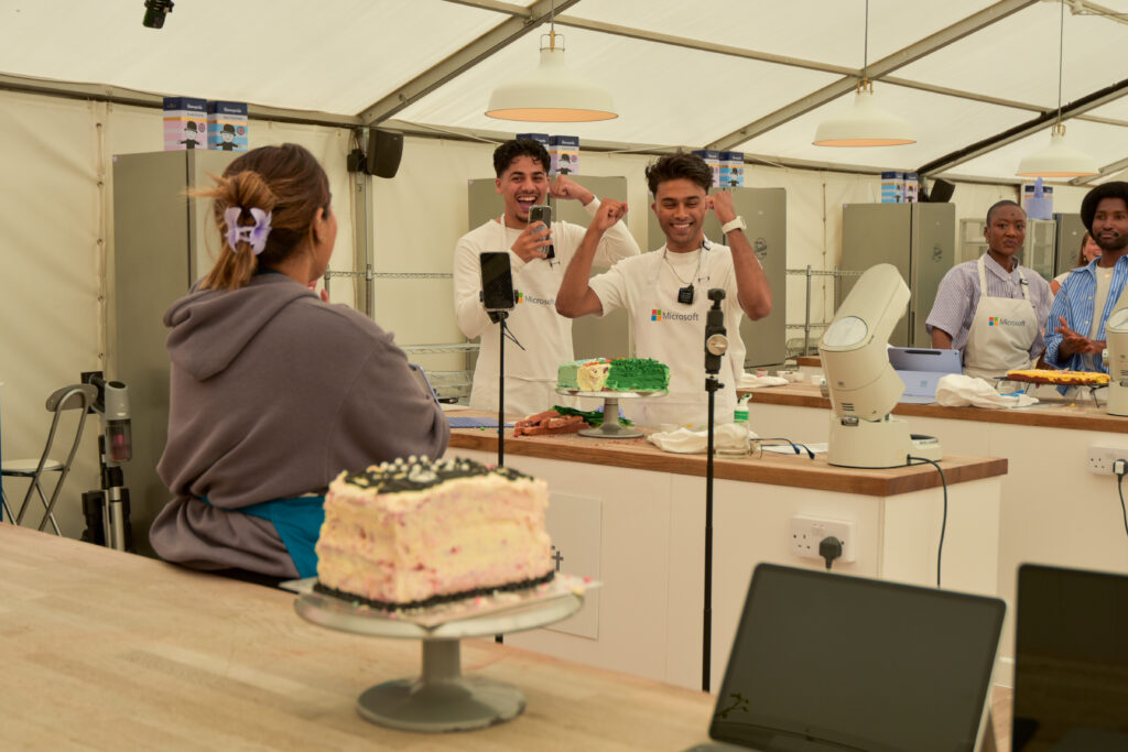 Participants in the Microsoft Big Baking Challenge