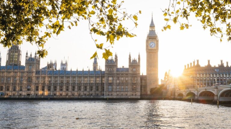 Houses of Parliament viewed from across the river