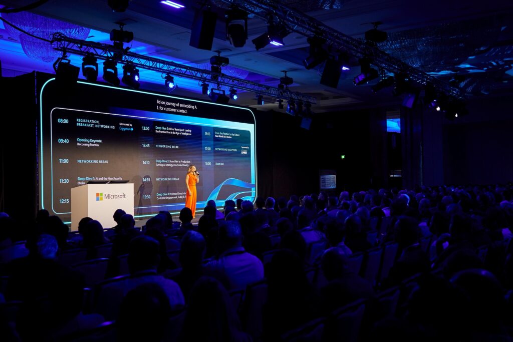 TV broadcaster and tech journalist Georgie Barrat hosted the event for the online audience