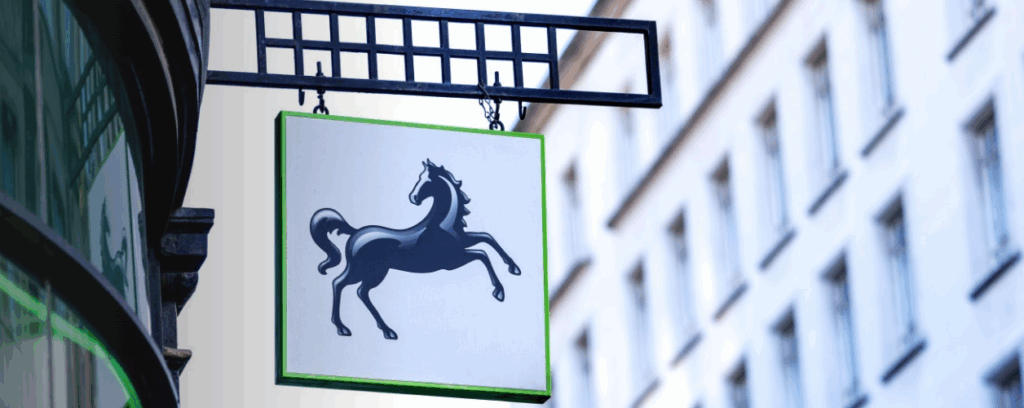 Lloyds Banking Group logo on sign