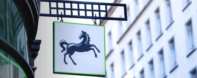 Lloyds Banking Group logo on sign