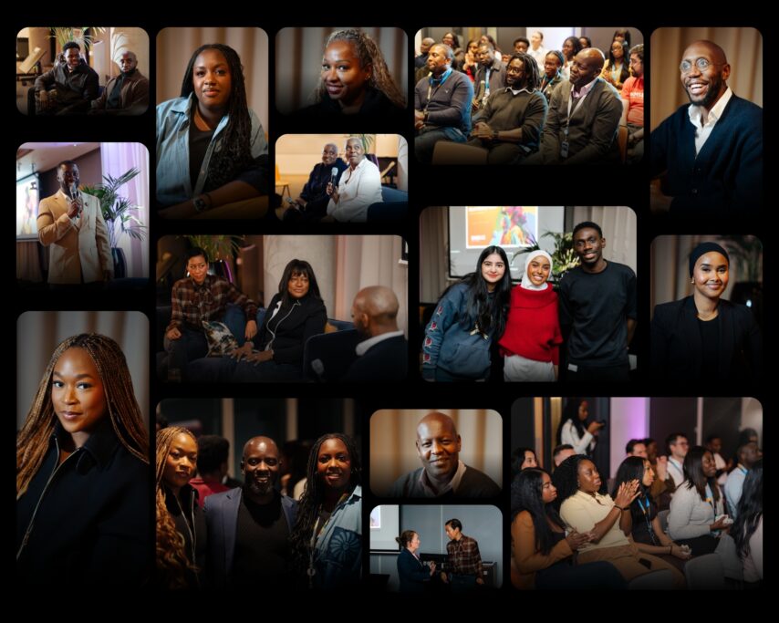 Collage of Embrace members who contributed to Black History Month at Microsoft UK