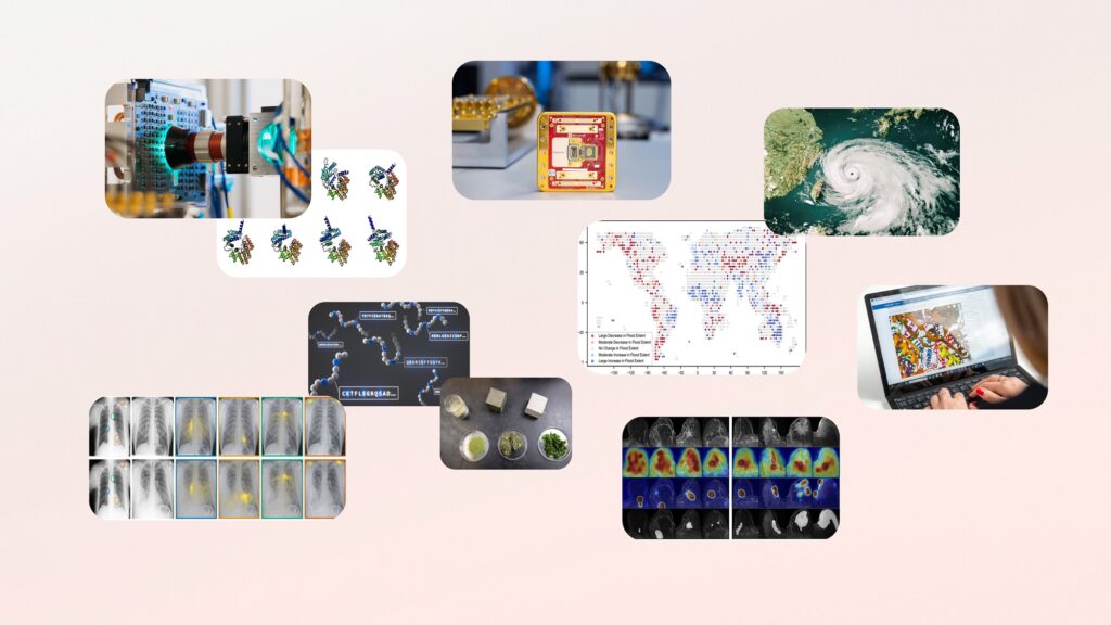 Collage of images related to 10 scientific breakthroughs in 2025