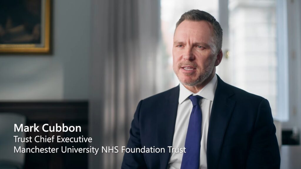 Mark Cubbon, Trust Chief Executive, Manchester University NHS Foundation Trust