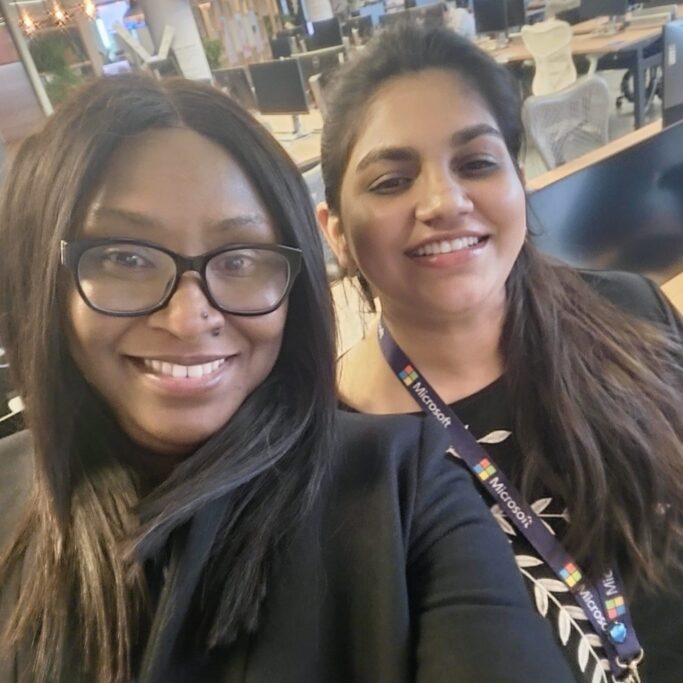 Amara Arinzeh (left) and Snekha Ravichandran