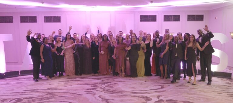 Group photo of Microsoft employees celebrating Black Tech Achievement Awards 2026