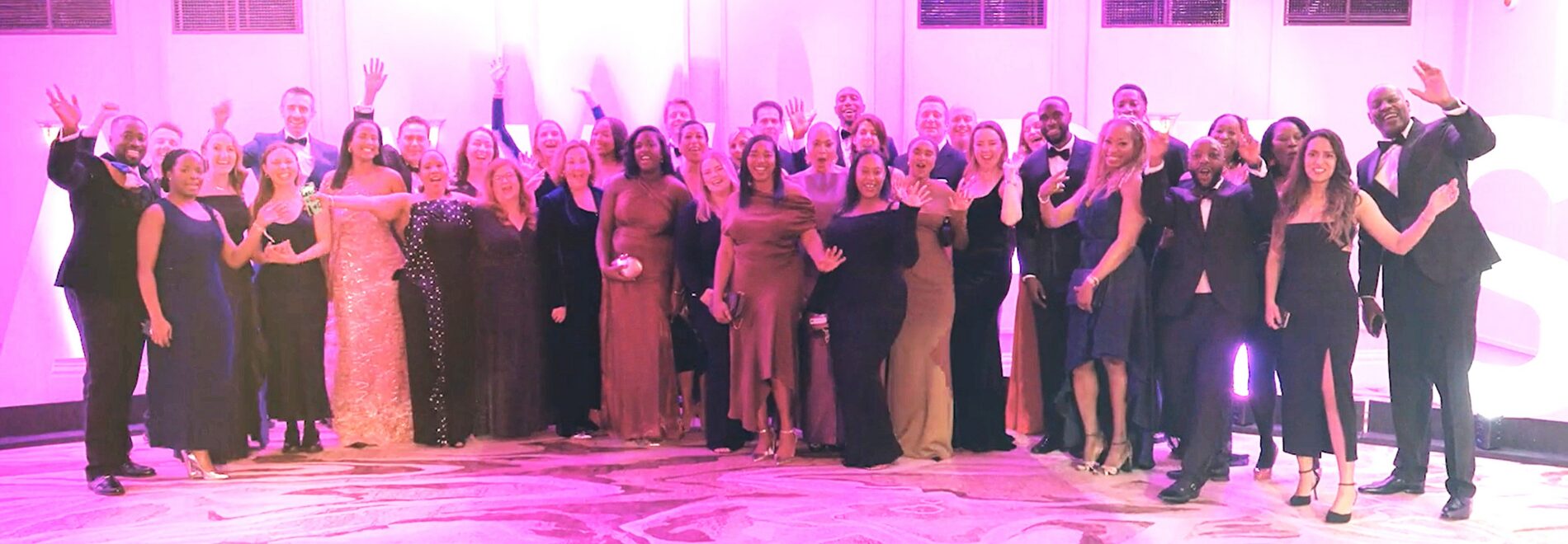 Group photo of Microsoft employees celebrating Black Tech Achievement Awards 2026