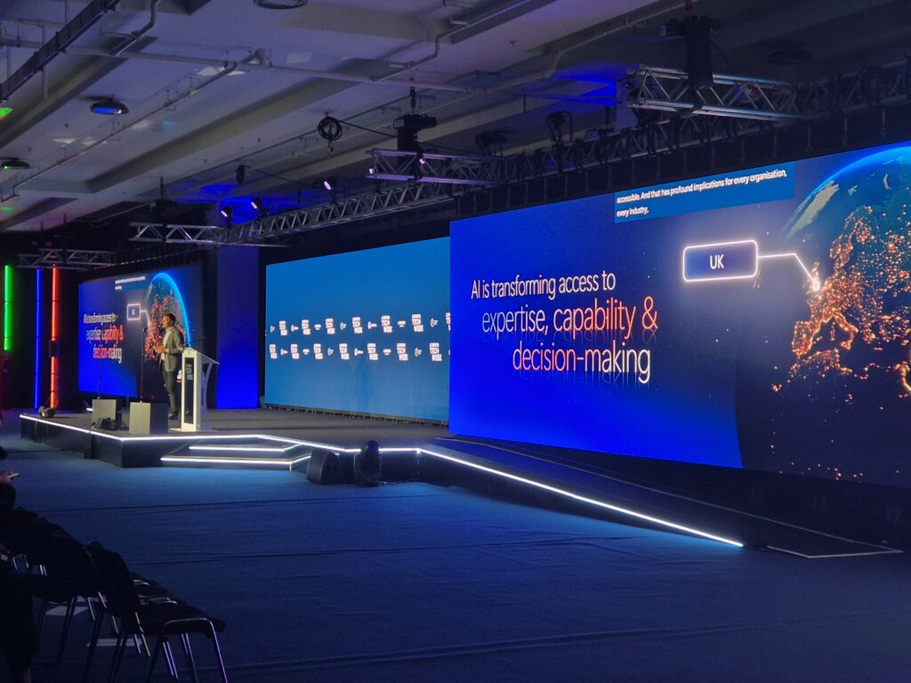Darren Hardman CEO Microsoft UK & Ireland delivering keynote speech at London Tech Week on Monday 8 June 2026