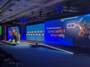 Darren Hardman CEO Microsoft UK & Ireland delivering keynote speech at London Tech Week on Monday 8 June 2026