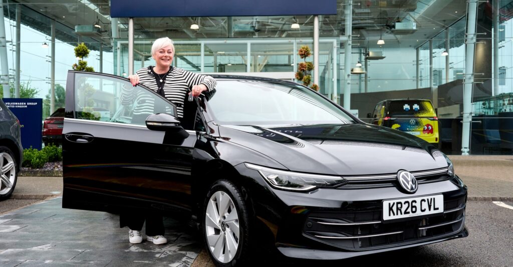 Joanne Bevan Shoosmiths with new car