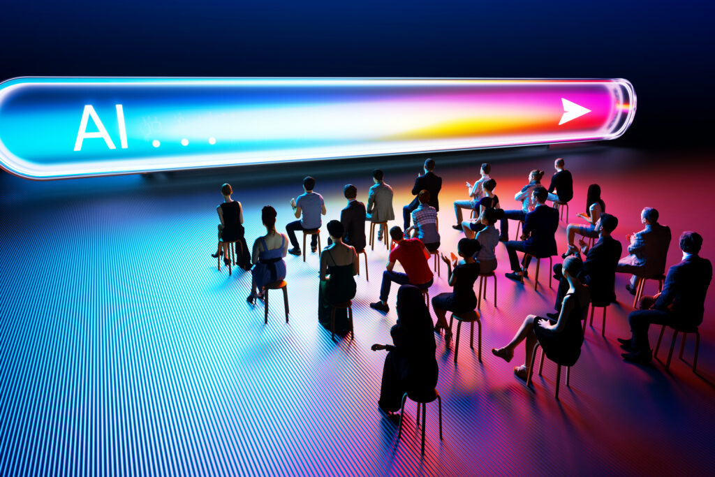 AI recruitment concept