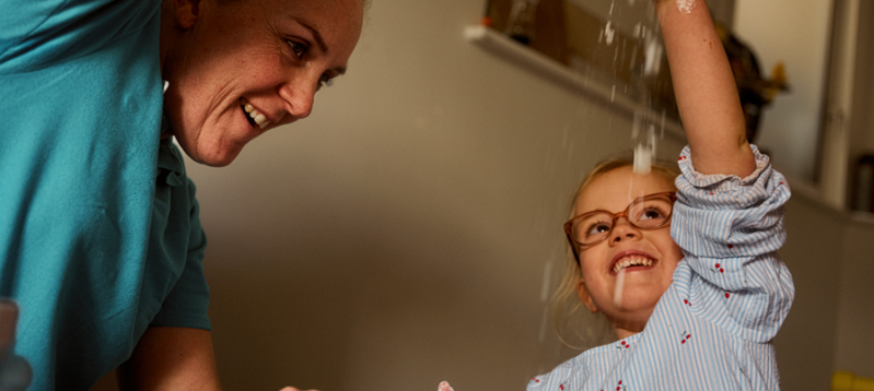 GOSH adult and child playing